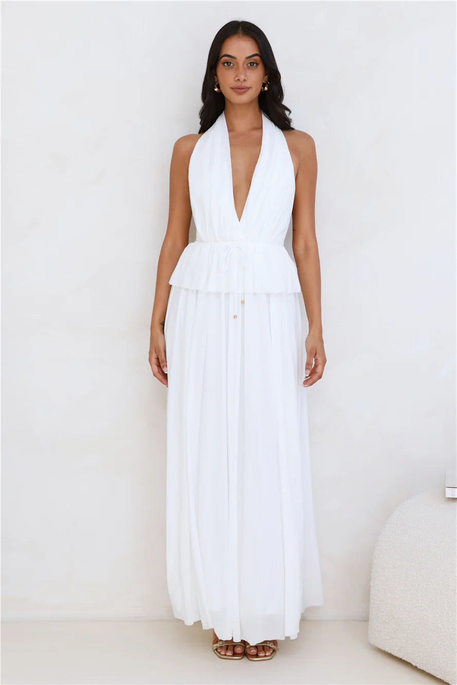 Halterneck Maxi Dress ZITRINA AND CO. Halterneck Maxi Dress ZITRINA AND CO.