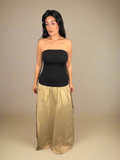 Noir & Sand Maxi Dress