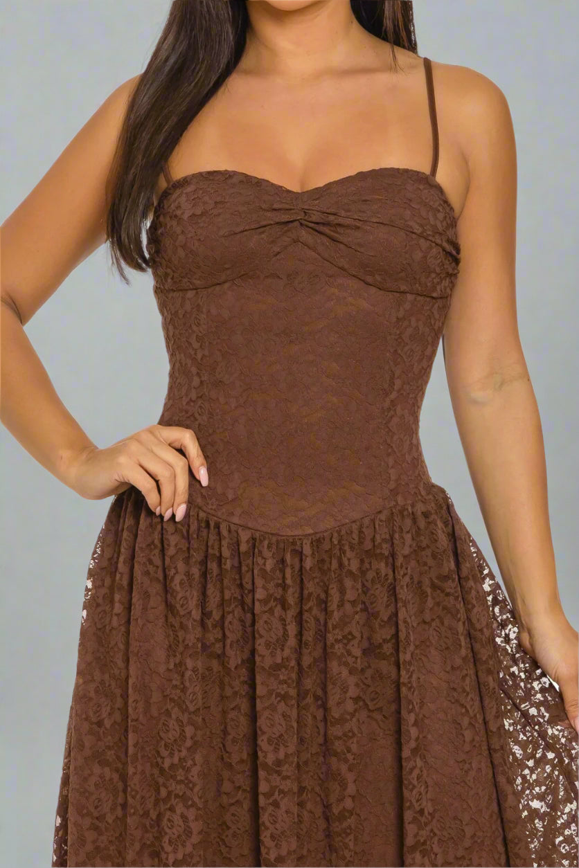 Vintage Lace Charm Dress