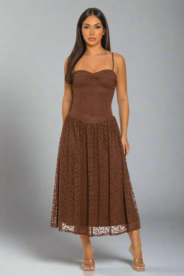 Vintage Lace Charm Dress