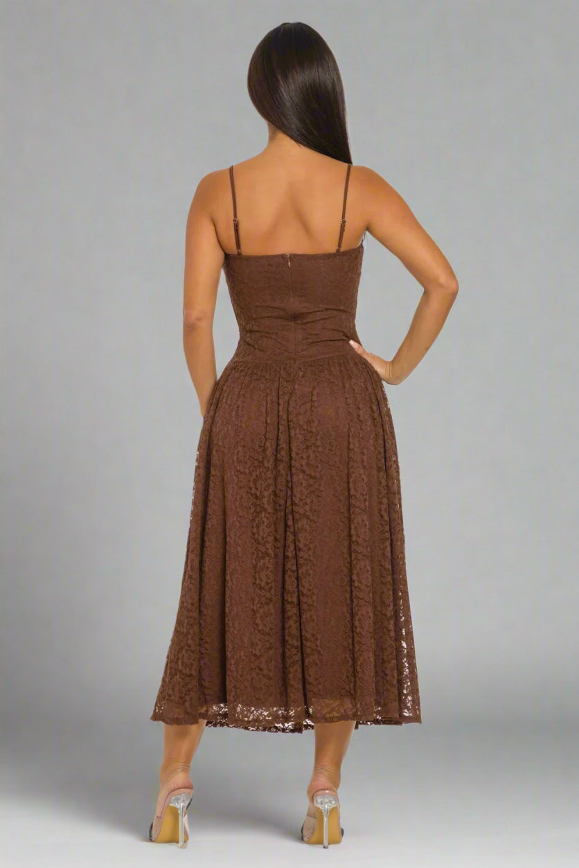 Vintage Lace Charm Dress