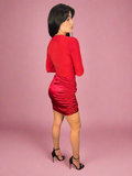 Scarlet Luxe Mini Dress