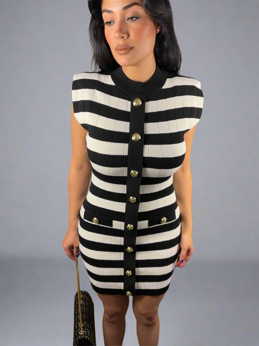Striped Elegance Dress